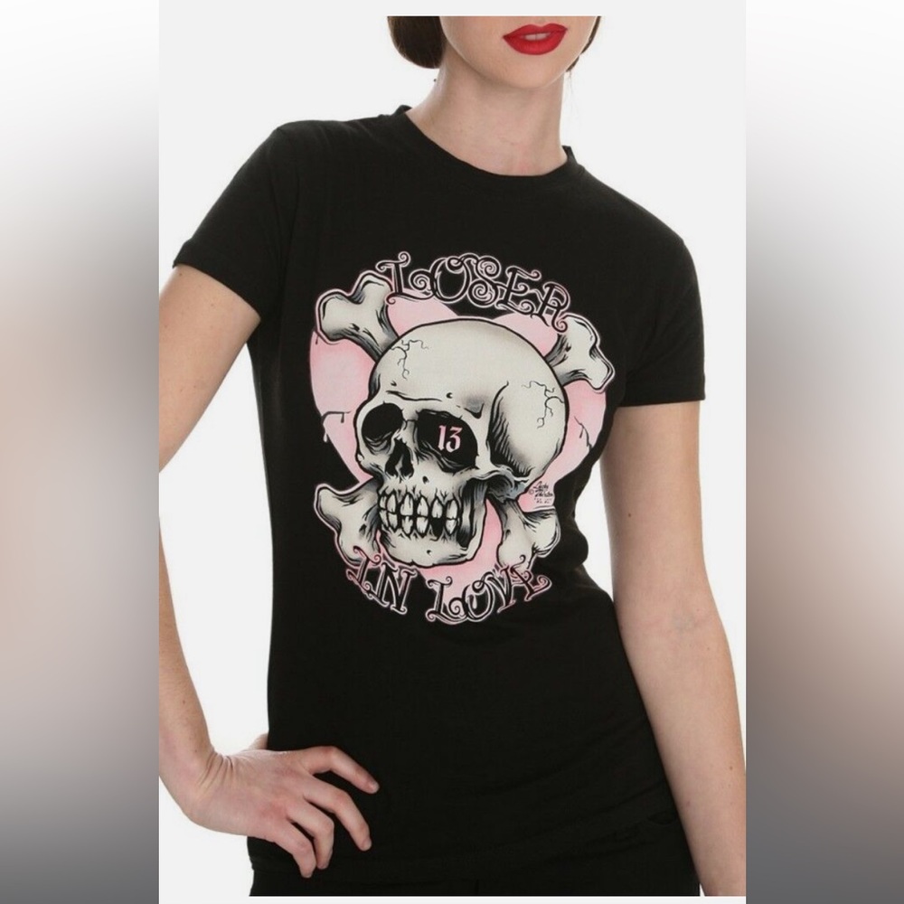 ☠️💓Lucky 13 “Loser In Love” Tee💗☠️